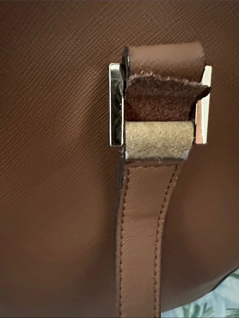Kate Spade Medium Brown Leather Tote with Gold Hardware